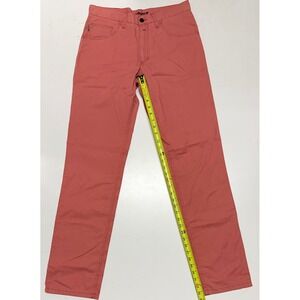 Barbour Newport‎ Mens Salmon Pink 5 Pocket Cotton Trousers Pants Size 32x33 New